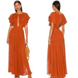 Monaco Maxi Dress x Revolve | Gauze Burnt Orange Jen's Pirate Booty